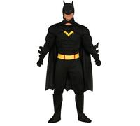 Costume simile a Batman carnevale vestito Gurica adulto Supereroe Uomo M/L