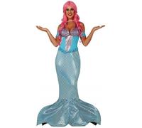 COSTUME SIRENETTA CARNEVALE VESTITO GUIRCA ADULTA SIRENA PRINCIPESSA DEI MARI