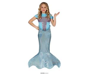 COSTUME SIRENETTA CARNEVALE VESTITO GUIRCA BAMBINA SIRENA PRINCIPESSA DEI MARI
