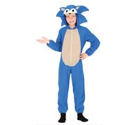 COSTUME SONIC KIGURUMIMI BLUE CLASSIC BAMBINO VESTITO GUIRCA BLU TUTONE ABITO