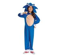 DISGUISE 124749K-15L Costume classico del film, per ragazzi, blu sonico, 7-8 anni