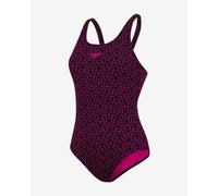 Costume Speedo BoomStar Allover Muscleback rosa nero donna - 32