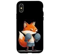 Costume sportivo da volpe per gli amanti dell'arena di boxe Custodia per iPhone X/XS