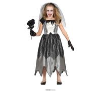 FIESTAS GUIRCA Costume da Sposa Fantasma per Bambina 3-4 Anni