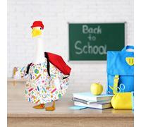 Costume Statua Oca Set 4 Pezzi Disegno Ritorno a Scuola per Prato Uso Esterno