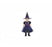 COSTUME STREGHETTA HALLOWEEN CARNEVALE BAMBINA VESTITO STREGA NEONATA ABITO 18/2