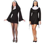Costume Suora Completo O Vestito Suora Donna Sexy. Abito Da Suora Per Feste A Tema Carnevale E Halloween Comodo E Versatile