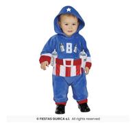 COSTUME SUPER EROE CARNEVALE VESTITO SUPERBABY NEONATO CAPITAN BAMBINO MILK