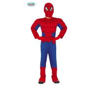 COSTUME SUPEREROE MUSCOLOSCO TAGLIA 7-9 ANNI SPIDERMAN