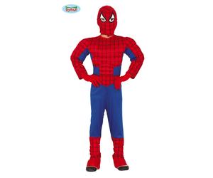 COSTUME SUPEREROE MUSCOLOSCO TAGLIA 7-9 ANNI SPIDERMAN