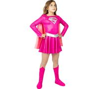 Costume Supergirl rosa per Bambina (Ufficiale Warner Bros) Funidelia