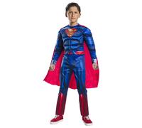 Costume Superman Black Line Deluxe per Bambini - Taglia M 5/7 anni