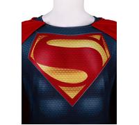 Costume Superman Uomo Tuta Cosplay Supereroe Carnevale Halloween