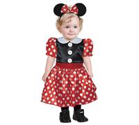 FIESTAS GUIRCA Costume da Topolino Bebé - Costume da Topolino Rosso e Bianco - Costumi Bambina 12-18 Mesi