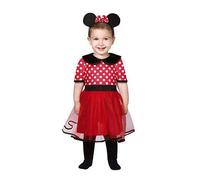 Costume da Topolina Minnie Bambina Vestito Carnevale topina 12-24 mesi halloween