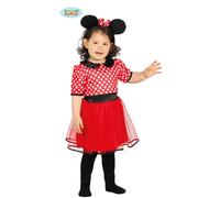 Costume da Topolina Minnie Bambina Vestito Carnevale topina 12-24 mesi halloween