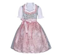 Costume tradizionale bavarese per bambine e ragazze, costume tradizionale bavarese da birra, costume da Oktoberfest e accessori di abbigliamento, per festival della birra tedesca, rosa, 4-5 Anni