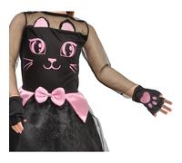 Costume Travestimento Halloween Carnevale Strega Gattina Ciao Bambina