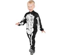 Costume Travestimento Halloween Tuta Scheletro Stampato Bambino Ciao