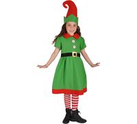 Costume Travestimento Piccola Elfa Natale Bambina Taglia Unica 5-7 anni Ciao