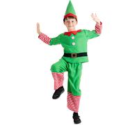 Costume Travestimento Piccolo Elfo Natale Bambino Taglia Unica 5-7 anni Ciao