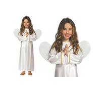 Costume tunica angelo bambino con ali