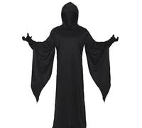 Costume tunica con cappuccio black mystic uomo donna