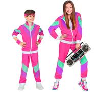 Costume Tuta Anni 80 Bambino Unisex per Feste a Tema, Taglia 11-13 anni, 158 cm
