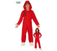 Costume rapinatore di banche tuta rossa Bambini ragazzi la casa di carnevale hal