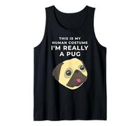 Costume Umano I'm Really a Pug, Dog Funny Silly Halloween Canotta