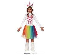 COSTUME UNICORNO BIMBA CARNEVALE VESTITO GUIRCA BAMBINA ANIMALE FANTASY ABITO
