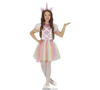 COSTUME UNICORNO ARCOBALENO BAMBINA TG. 5/6 ANNI