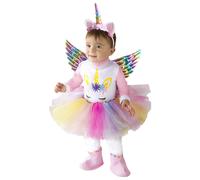 Costume unicorno arcobaleno prima infanzia Carnevale Vestito Pegasus