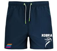 Costume Uomo Boxer | Zena Beach PRO - Agilità, Potenza e Stile Estremo | Poliestere Riciclato | Asciugatura Rapida | Diversi Colori | Cobra Kobra (IT, Testo, M, Regular, Regular, Blu Navy)