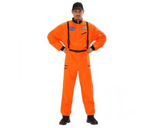 Costume Uomo da Astronauta Americano Arancione, Taglia L
