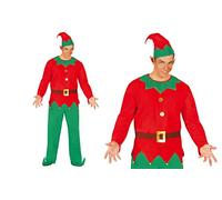 Costume Elfo aiutante di babboNatale vestito da folletto travestimento taglia L
