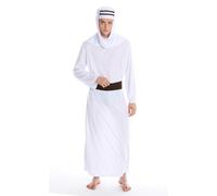Costume Uomo Karnevale Scheich Arabo 1001 Notte Sindbad Califf Gr. S/M