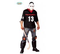 Costume Uomo Killer Assassino Maschera da Hockey Jason Voorhees