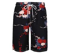 Costume Uomo Mare Lungo Bermuda Leggeri Traspirante Costume Bermuda al Ginocchio Estiva Casual Costumi da Mare Lungo Pantaloncini Corti Spiaggia Sport Surf Shorts Costume a Pantaloncino