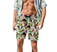 Costume uomo mare Personalizzato Da Nuoto Con Viso Pantaloncini boxer mare Ad Asciugatura Rapida Costumi da bagno Personalizzata Estivi slip mare taglie forti uomo lungo al ginocchio