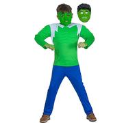 COSTUME UOMO VERDE(CON MUSCOLI) VESTITO L'INCREDIBILE CARNEVALE PEGASUS