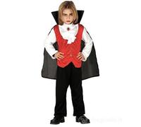 COSTUME VAMPIRO HALLOWEEN CARNEVALE GUIRCA VESTITO DRACULA BIMBO CONTE