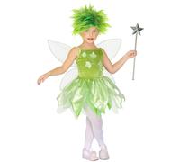 COSTUME VESTITO ABITO TRAVESTIMENTO CARNEVALE BAMBINA FATINA DEI BOSCHI -