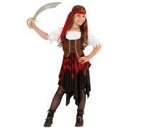 COSTUME VESTITO ABITO TRAVESTIMENTO CARNEVALE BAMBINA PIRATESSA