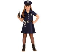 COSTUME VESTITO ABITO TRAVESTIMENTO CARNEVALE BAMBINA POLIZIOTTA - 4908