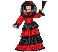 COSTUME VESTITO ABITO TRAVESTIMENTO CARNEVALE BAMBINA SENORITA VESTITO E COPRICAPO 3/5 ANNI - 4396E