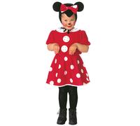 COSTUME VESTITO TOPOLINA MINNIE BAMBINA 2/3 ANNI