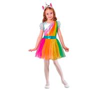 COSTUME VESTITO ABITO TRAVESTIMENTO CARNEVALE BAMBINA UNICORNO RAGAZZA