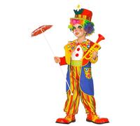 COSTUME VESTITO ABITO TRAVESTIMENTO CARNEVALE BAMBINO PAGLIACCIO -