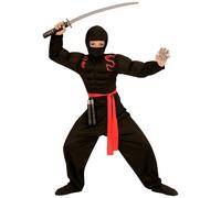 COSTUME VESTITO ABITO TRAVESTIMENTO CARNEVALE BAMBINO SUPER NINJA MUSCOLOSO